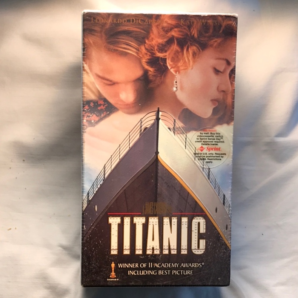 TITANIC MOVIE - VHS Cassette, UNOPENED. TWO Volume set.